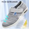 bumuam Women Slip On Shoes with Arch Support,Extra Wide Widths Walking Edema Sneakers Adjustable Strap Easy On/Off with 3 Pairs Insoles Replacement Stylish Diabetic Shoes Men 6.5/Women 7 view 2