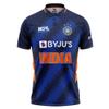 India ICC ODI T20 World Cup Cricket Fan Jersey - Perfect for Fans of All Ages - Personalize with Your Name - Advanced 100% Dryfit Polyester (India T20 WC 2021 4X-Large - 50) view 1