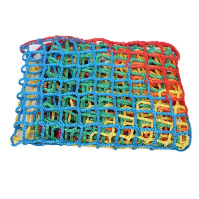 LVLDAWA Sports Barrier Net, High Impact Soccer Practice Protection Screen Safety Backstop Barricade for Baseball Soccer, Quick Installation (Color : Colorful, Size : 1.5X45m-(3cm))