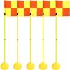 HDYZJQ 5 Pcs Splicing Agility Training Poles with Corner Flag, Poles Agility Equipment for Soccer Football Sports Agility Speed Training, Orange(1m(3.3ft)) view 1