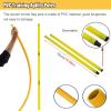 HDYZJQ 5 Pcs Splicing Agility Training Poles with Corner Flag, Poles Agility Equipment for Soccer Football Sports Agility Speed Training, Orange(1m(3.3ft)) view 4