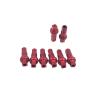 NORAZE Double Square Head Bicycle Nipples 14.4mm 16mm 18mm Anodized Red Aluminum Alloy 14G Bike Spoke Nipple (Color : Red, Size : 18mm 72pcs) view 3