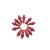 NORAZE Double Square Head Bicycle Nipples 14.4mm 16mm 18mm Anodized Red Aluminum Alloy 14G Bike Spoke Nipple (Color : Red, Size : 18mm 72pcs) view 4