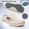 bumuam Women's Men Diabetic Shoes,Adjustable Lightweight Non-Slip Orthopedic Walking Slippers for Elderly Hammertoe Arthritis Swollen Feet Men 10/Women 10.5 view 2