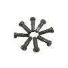 NORAZE Hexagon Spoke Nipples 14G Gauge 14mm Black Aluminum Alloy Road Bike Bicycle Parts (Color : Black, Size : 24PCS_14MM) view 1