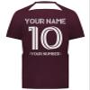 Custom Soccer Jersey with Name Number Team Logo Personalized Soccer Shirt for Adult Maroon 3X-Large view 4