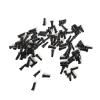NORAZE Aluminum Alloy Nipples 12mm 14mm 16mm Black Red Gauge 14 2.0mm Spoke Road Bike Bicycle Wheels (Size : Black 12mm 64PCS) view 3