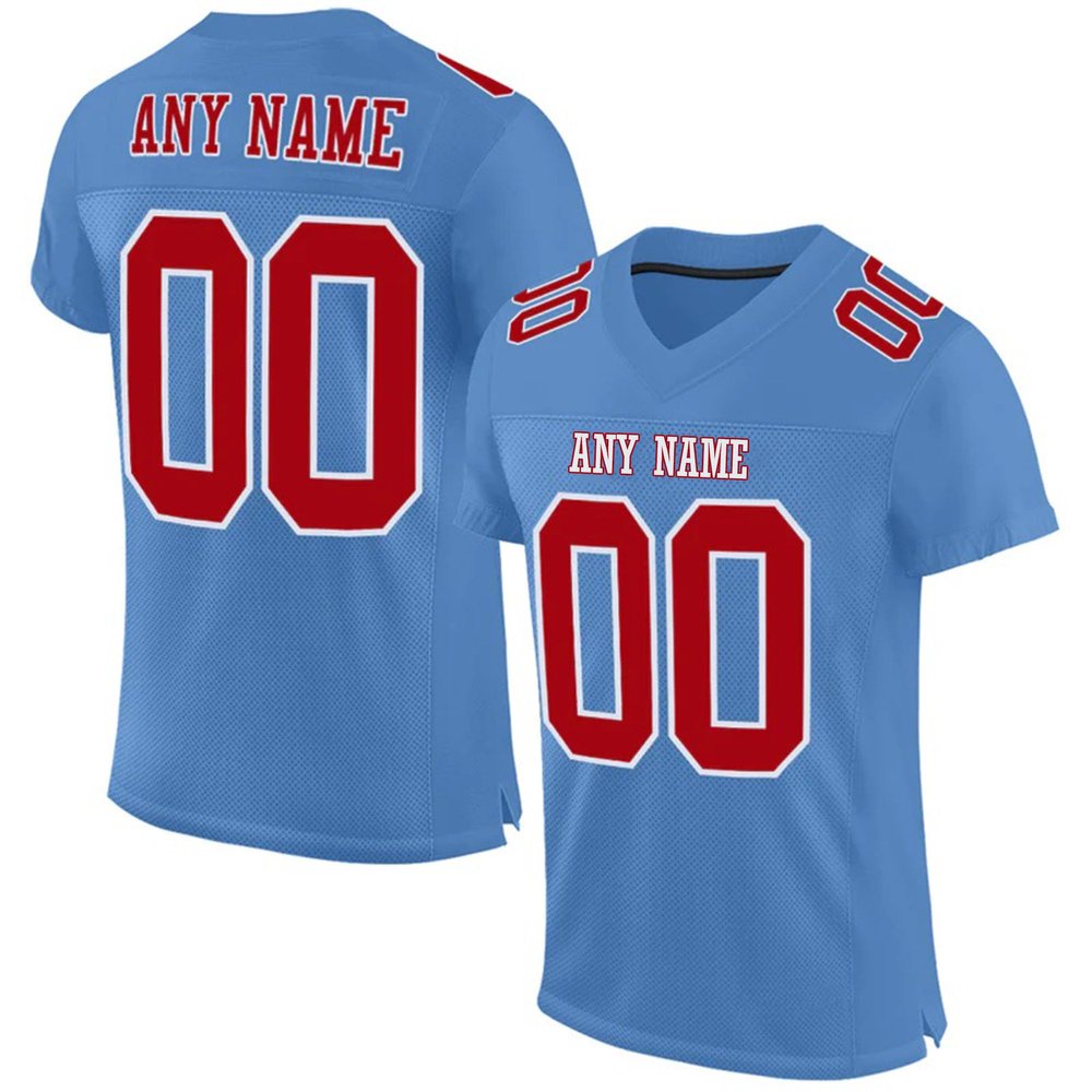 Custom Football Jersey Customized Team Name Number Practice Jerseys Personalized Football Shirt for Men Women Youth Blue,Red,White