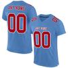 Custom Football Jersey Customized Team Name Number Practice Jerseys Personalized Football Shirt for Men Women Youth Blue,Red,White view 1