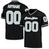 Custom Football Jersey Customized Team Name Number Practice Jerseys Personalized Football Shirt for Men Women Youth Black,Grey view 1