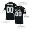Custom Football Jersey Customized Team Name Number Practice Jerseys Personalized Football Shirt for Men Women Youth Black,Grey view 2