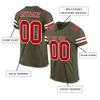 Custom Football Jersey Customized Team Name Number Practice Jerseys Personalized Football Shirt for Men Women Youth Olive,Red,White view 2