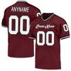 Custom Football Jersey Customized Team Name Number Practice Jerseys Personalized Football Shirt for Men Women Youth Burgundy,White,Black view 1