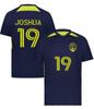 Custom Soccer Jersey with Name Number Team Logo Personalized Soccer Shirt for Adult Navy Lime 2X-Large view 2