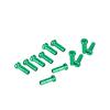 NORAZE 100pcs Bicycle Spoke Nipples 2.0 * 14mm Aluminum Alloy Cycling Wheel Nipples Mountain Bike Hub Spoke Nipples (Color : Green 100pcs, Size : 2.0 * 14mm) view 1