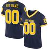 Custom Football Jersey Customized Team Name Number Practice Jerseys Personalized Football Shirt for Men Women Youth Navy,Gold,White view 1
