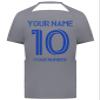 Custom Soccer Jersey with Name Number Team Logo Personalized Soccer Shirt for Adult Graphite X-Large view 4