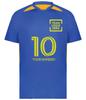 Custom Soccer Jersey with Name Number Team Logo Personalized Soccer Shirt for Adult Royal Gold Medium view 3