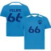 Custom Soccer Jersey with Name Number Team Logo Personalized Soccer Shirt for Adult Blue 3X-Large view 2