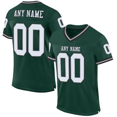Custom Football Jersey Customized Team Name Number Practice Jerseys Personalized Football Shirt for Men Women Youth Green,White,Grey