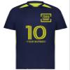 Custom Soccer Jersey with Name Number Team Logo Personalized Soccer Shirt for Adult Navy Lime Small view 3