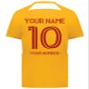 Custom Soccer Jersey with Name Number Team Logo Personalized Soccer Shirt for Adult Gold Medium view 4