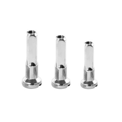 NORAZE 100pcs 14G Silver Brass Nipples 12mm 14mm 16mm Spoke Nipples Road Spoke Cap Suitable for Many Size Spokes (Color : Silver, Size : 100Pcs 12mm 14G)