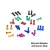 NORAZE 12pcs Bicycle Nipples 14G 2.0 14mm 2.0mm Aluminum Alloy Spokes Black Red Blue Gold Green Purple Nipple (Color : Blue 12pcs, Size : 14mm) view 2