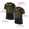 Custom Football Jersey Customized Team Name Number Practice Jerseys Personalized Football Shirt for Men Women Youth Black,Gold view 2