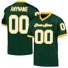 Custom Football Jersey Customized Team Name Number Practice Jerseys Personalized Football Shirt for Men Women Youth Green,White,Gold view 1