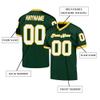 Custom Football Jersey Customized Team Name Number Practice Jerseys Personalized Football Shirt for Men Women Youth Green,White,Gold view 2