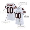 Custom Football Jersey Customized Team Name Number Practice Jerseys Personalized Football Shirt for Men Women Youth White,Black,Orange view 2