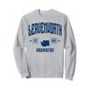 Leavenworth Washington WA Vintage Sport Navy Athletic Sweatshirt view 1