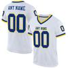 Custom Football Jersey Customized Team Name Number Practice Jerseys Personalized Football Shirt for Men Women Youth White,Blue,Gold view 1