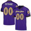 Custom Football Jersey Customized Team Name Number Practice Jerseys Personalized Football Shirt for Men Women Youth Purple,Gold,Black view 1