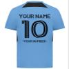 Custom Soccer Jersey with Name Number Team Logo Personalized Soccer Shirt for Adult Columbia Blue Large view 4
