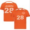 Custom Soccer Jersey with Name Number Team Logo Personalized Soccer Shirt for Adult Orange Medium view 2