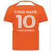 Custom Soccer Jersey with Name Number Team Logo Personalized Soccer Shirt for Adult Orange Medium view 4