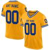 Custom Football Jersey Customized Team Name Number Practice Jerseys Personalized Football Shirt for Men Women Youth Gold,Blue,White view 1