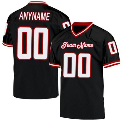 Custom Football Jersey Customized Team Name Number Practice Jerseys Personalized Football Shirt for Men Women Youth Black,White,Red