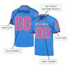 Custom Football Jersey Customized Team Name Number Practice Jerseys Personalized Football Shirt for Men Women Youth Blue,Pink,White view 2