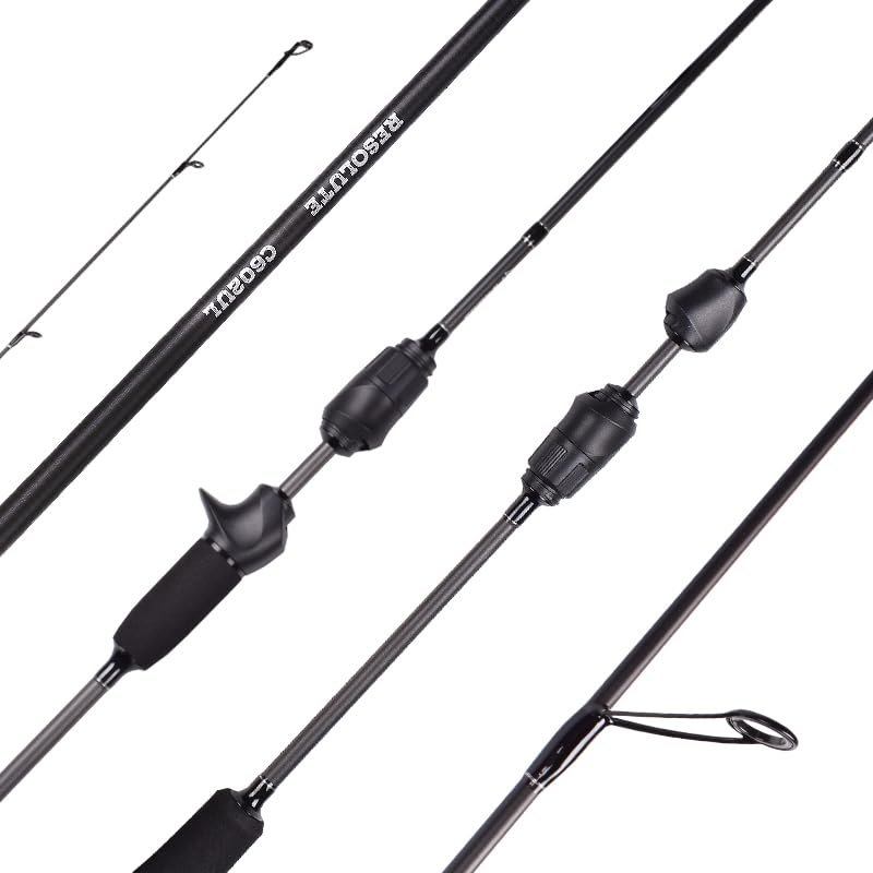 Mavllos Resolute Ultralight Casting Rod 610 (2.1m) Bass Spinning Fishing Rod, Smooth Ceramic Guides, Lure 0.87g, Line 26lb, Fast Action 30T Carbon(Casting Model, UL-2.08)
