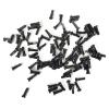 NORAZE Aluminum Alloy Nipples 12mm 14mm 16mm Black Red Gauge 14 2.0mm Spoke Road Bike Bicycle Wheels (Size : Black 14mm 56PCS) view 2