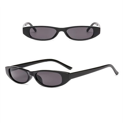 XLUMIO Oval Sunglasses Frame Women Sunglasses Glasses Female,047C1 black,one size