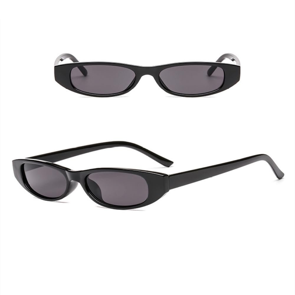 XLUMIO Oval Sunglasses Frame Women Sunglasses Glasses Female,047C1 black,one size