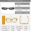 XLUMIO Oval Sunglasses Frame Women Sunglasses Glasses Female,047C1 black,one size view 2