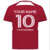 Custom Soccer Jersey with Name Number Team Logo Personalized Soccer Shirts for Youth Scarlet Large view 4