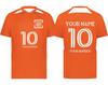 Custom Soccer Jersey with Name Number Team Logo Personalized Soccer Shirts for Youth Orange X-Large view 1