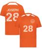 Custom Soccer Jersey with Name Number Team Logo Personalized Soccer Shirts for Youth Orange X-Large view 2
