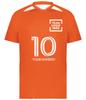 Custom Soccer Jersey with Name Number Team Logo Personalized Soccer Shirts for Youth Orange X-Large view 3